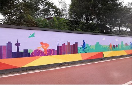  靖江墙体彩绘-围墙