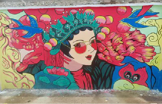  靖江墙体彩绘-网红墙