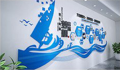 靖江海浪主题文化墙如何设计？