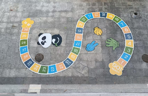  靖江地面游戏彩绘