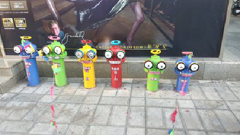  靖江商业区彩绘