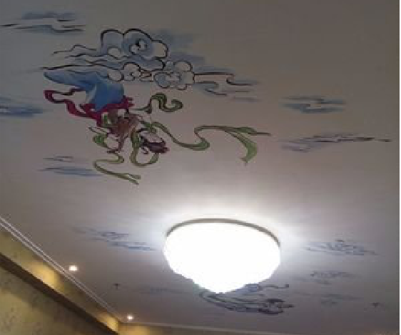  靖江如何快速绘制天花板上的手绘墙？