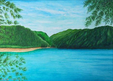  靖江在墙绘中，如何绘画绿水青山？