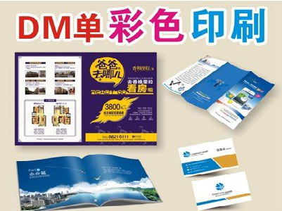  靖江单页印刷，色彩搭配简单。